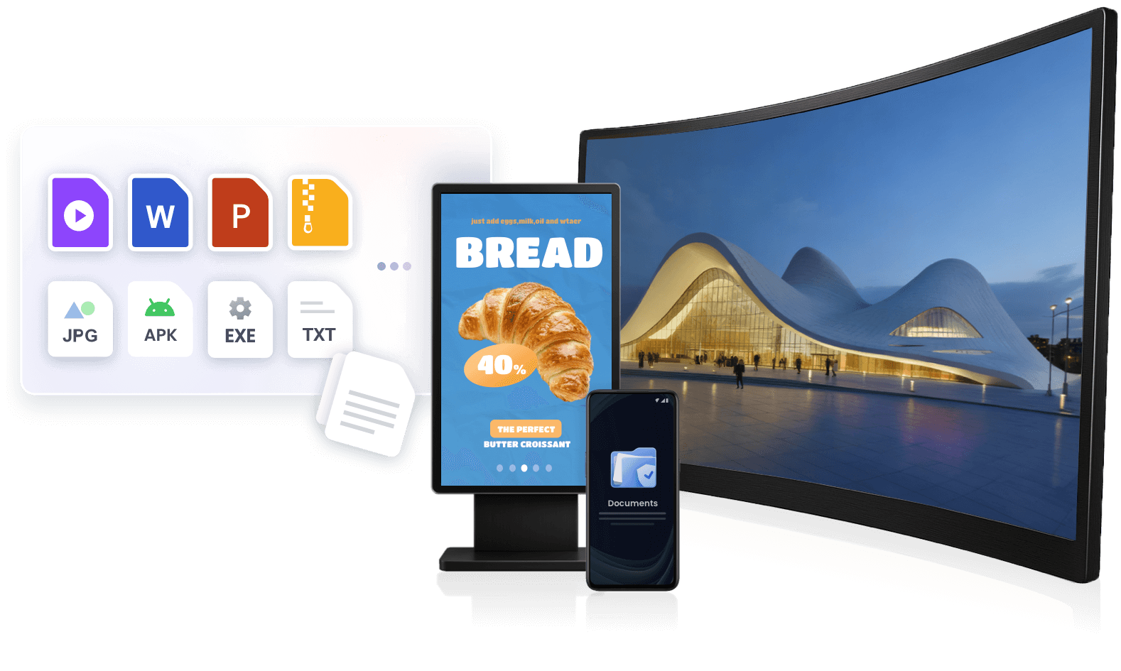 {0}Gestion et transfert de contenu{1} sécurisé sur tous vos appareils