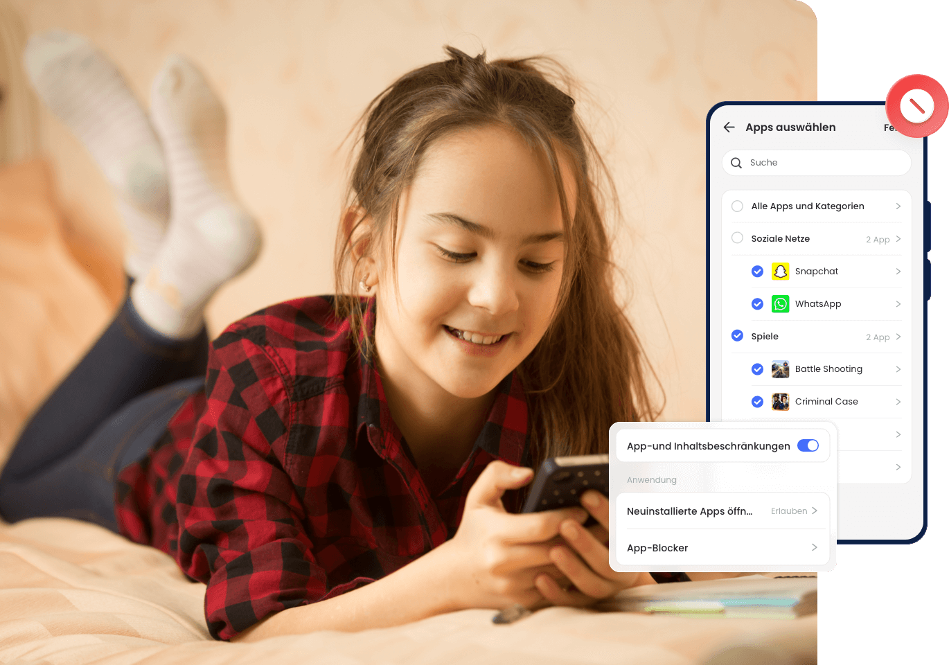 App-Blocker und -Verwaltung