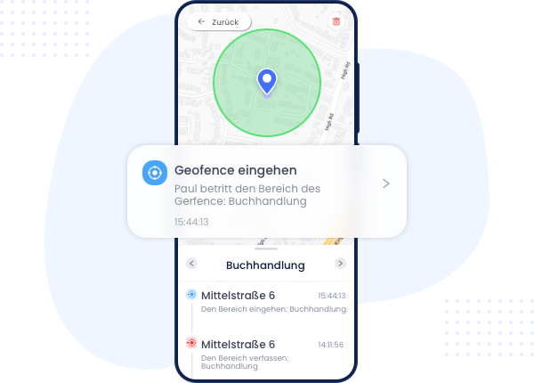 Lehnen Sie sich entspannt zurück, indem Sie sichere Geozonen festlegen