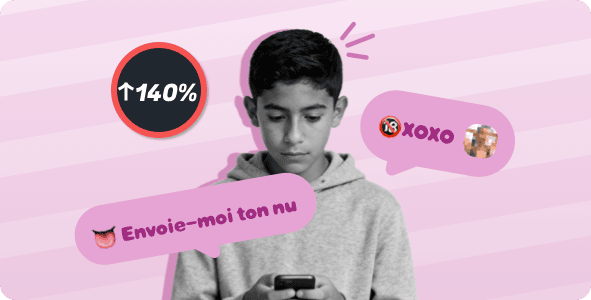 Le sexting chez les jeunes a connu une augmentation.