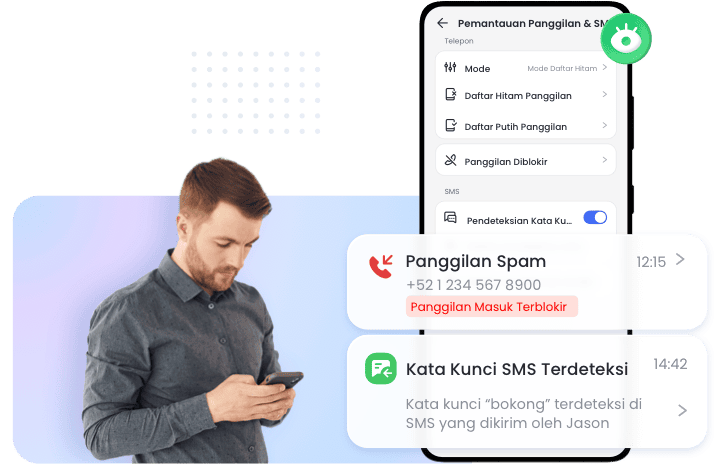 Pantau Panggilan & SMS untuk Keamanan Komunikasi