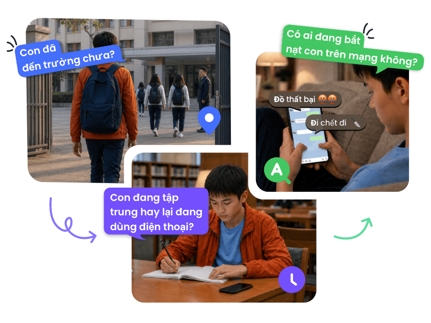 Mùa tựu trường  Đến nơi an toàn. Tập trung tốt hơn.