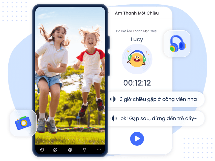Giám sát trực tiếp môi trường xung quanh con cái