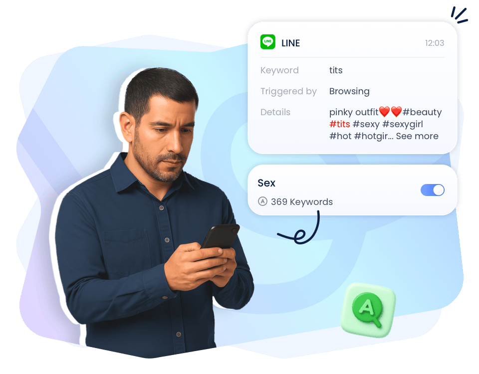Monitor Sensitive Content on LINE