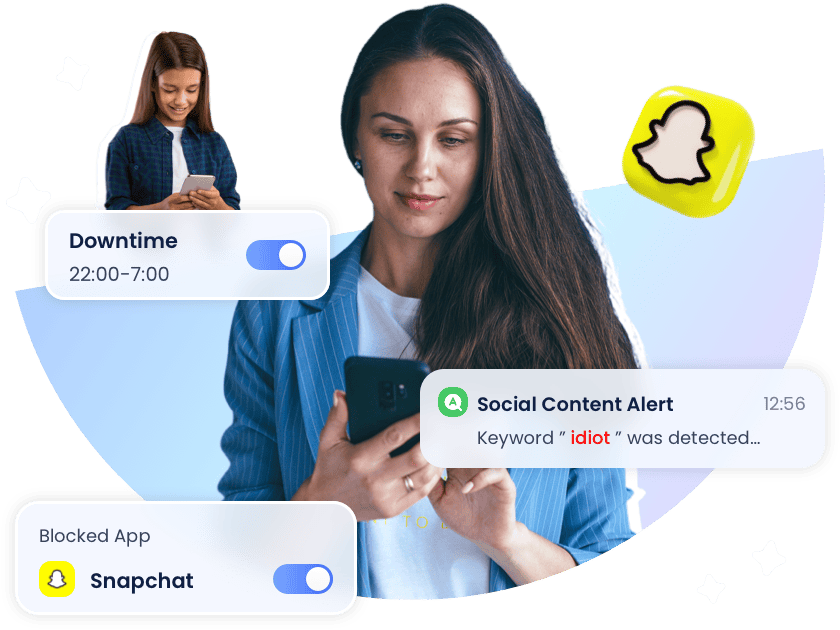 Следите за активностью детей в Snapchat.